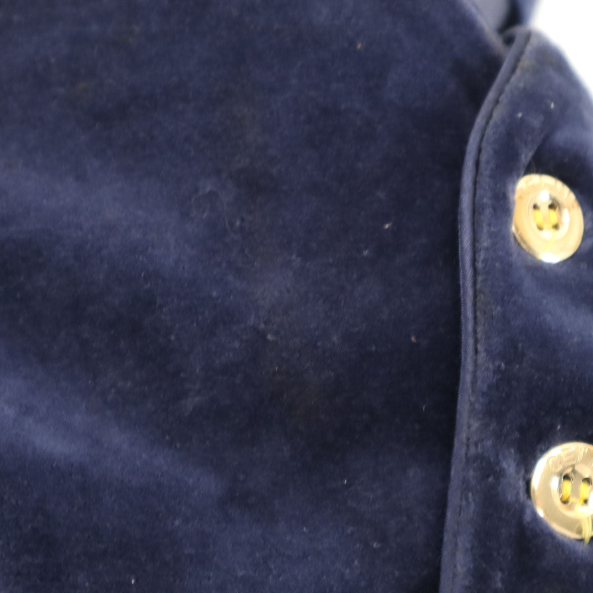 CELINE セリーヌ 日本製 長袖 ベロア カーディガン 90 ネイビー ロンパース セット キッズ