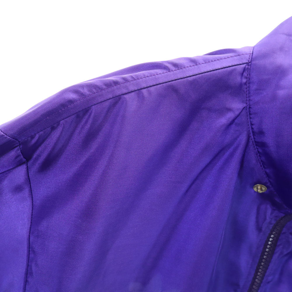 adidas アディダス 80s ヴィンテージ デサント製 トレフォイルロゴ ジャケット M パープル ウインドブレーカー メンズ