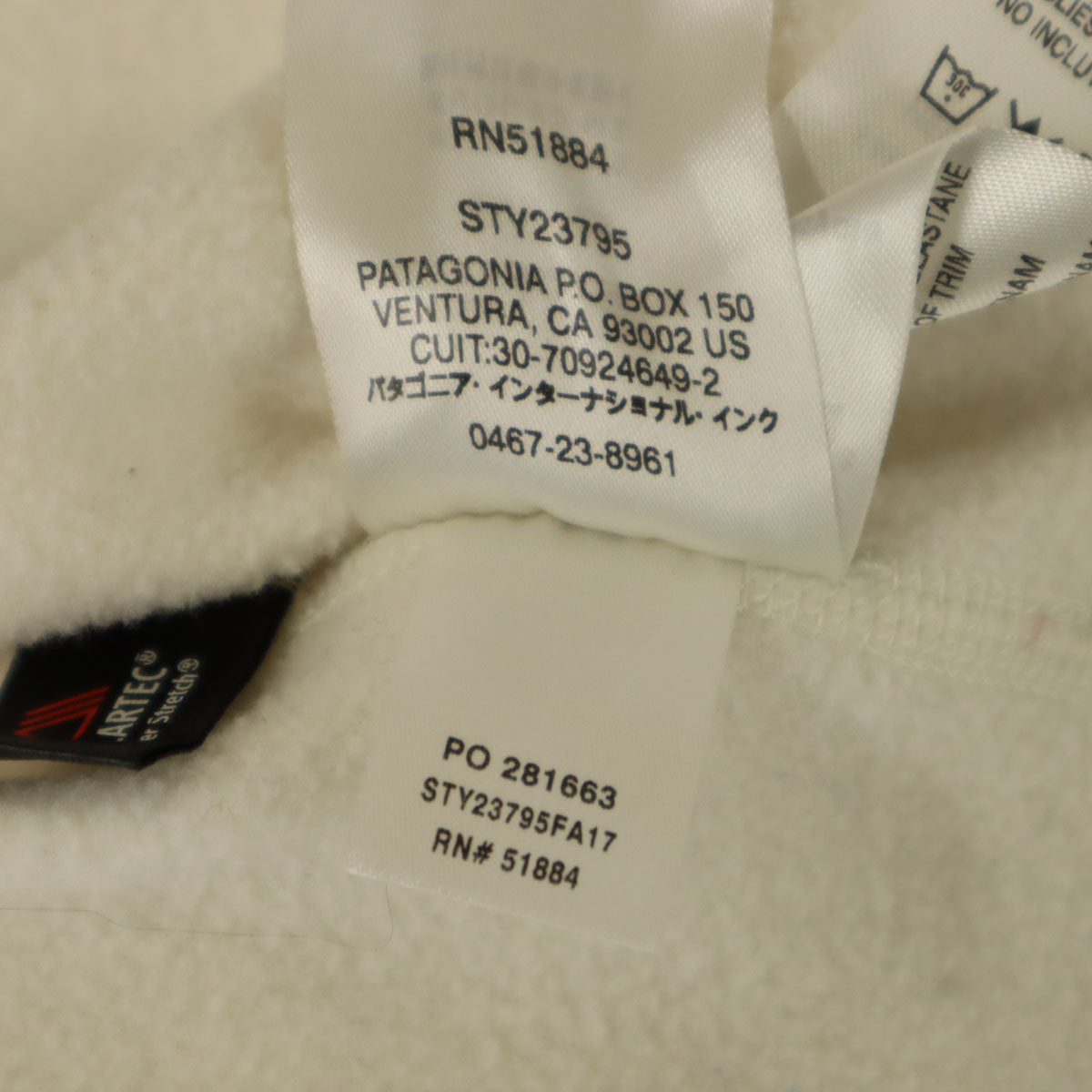 patagonia パタゴニア 長袖 クロス トレック ジップパーカー M アイボリー 23795FA17 アウトドア 裏フリース レディース