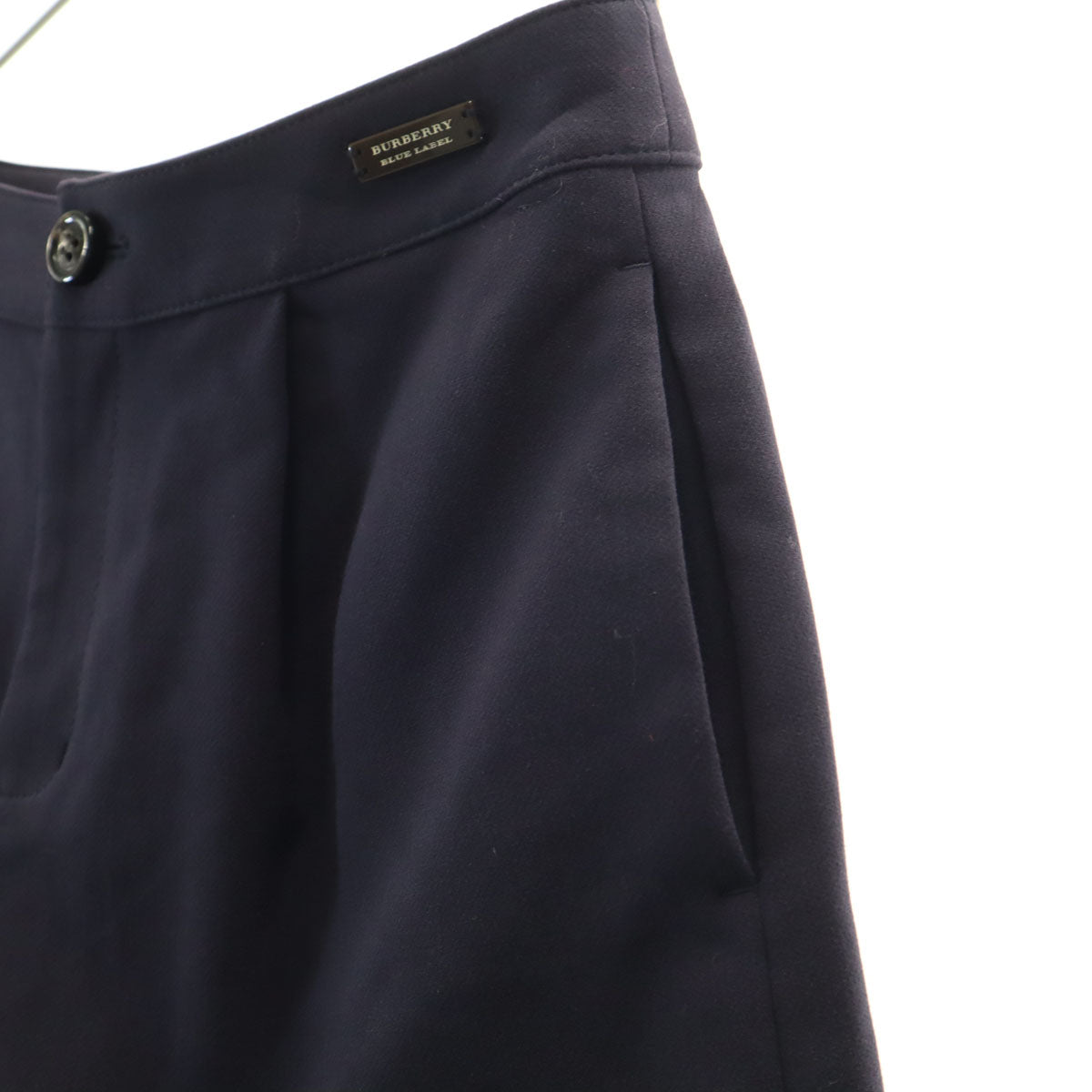 美品 BURBERRY LONDON BLUE LABEL バーバリー ロンドン ブルーレーベル ジャケット 上下 セットアップ 38 ネイビー 三陽商会 レディース