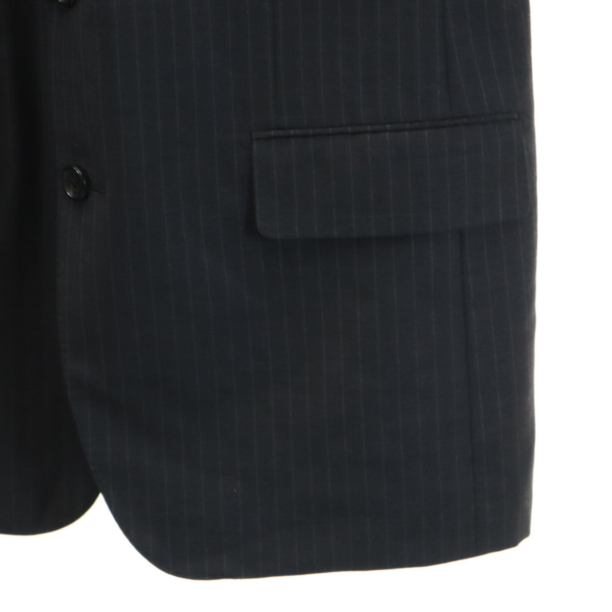 TROJAN トロージャン 日本製 ストライプ柄 エルメネジルドゼニア生地 スーツ 上下 セットアップ AB5 チャコールグレー メンズ