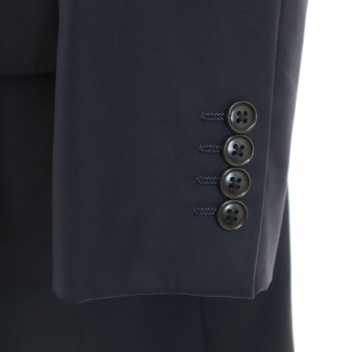 TROJAN トロージャン 日本製 ロロピアーナ生地 スーツ 上下 セットアップ AB5 ネイビー オールシーズン メンズ