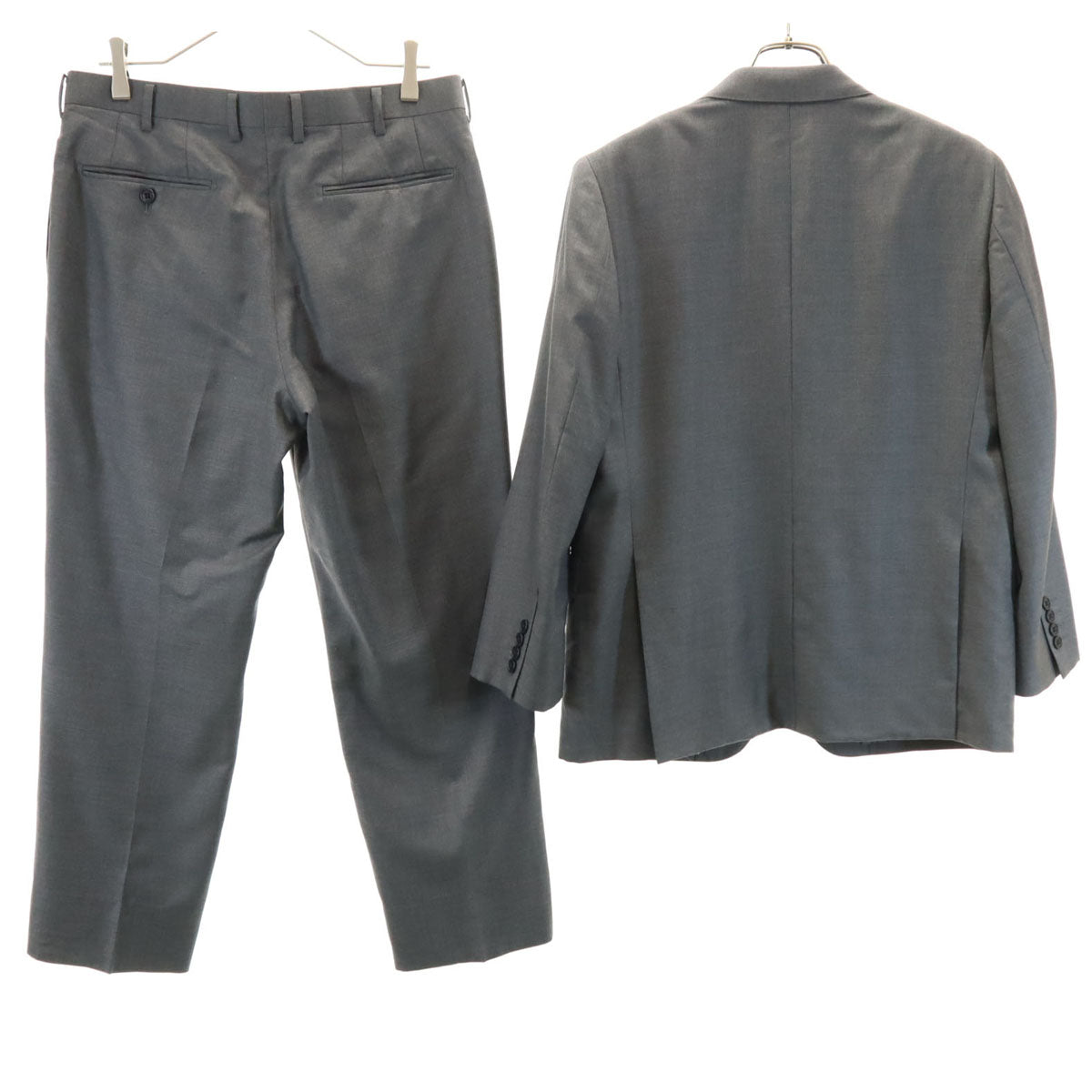 美品 Dunhill ダンヒル 日本製 スーツ 上下 セットアップ グレー メンズ