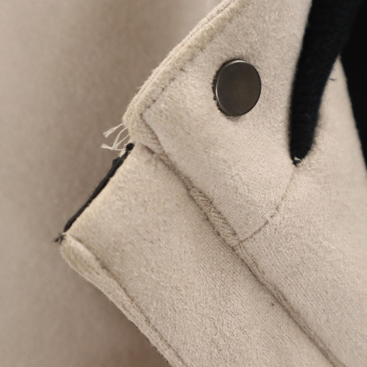 AOURE アウール ポンチェスエード シングルライダースジャケット M グレージュ メンズ