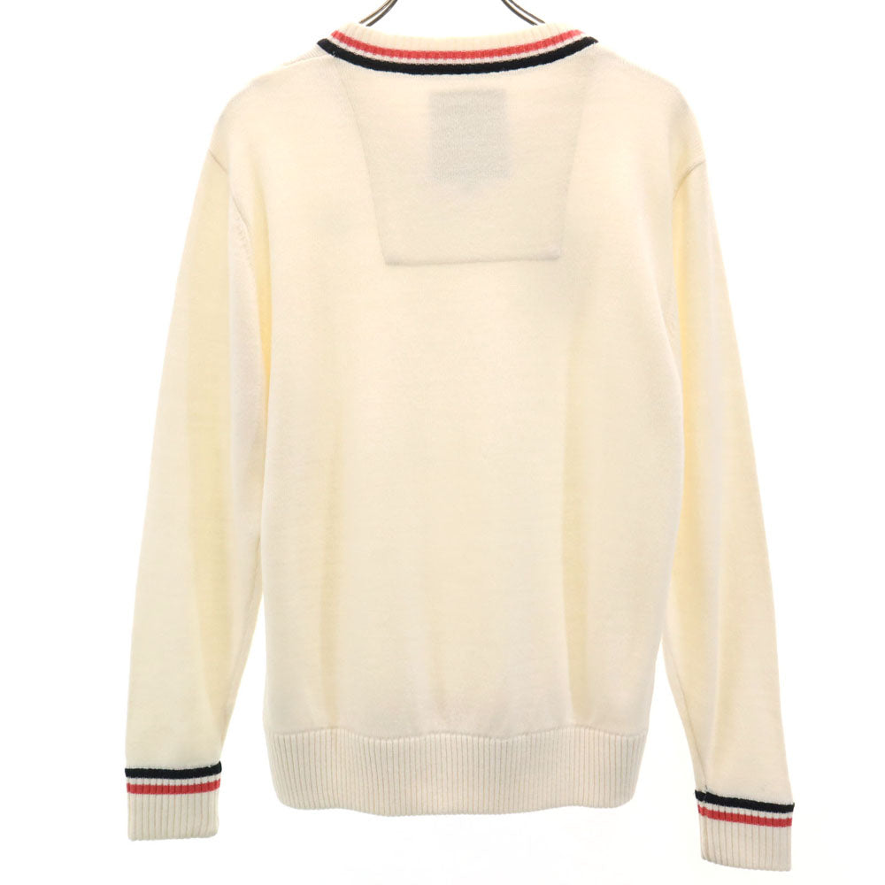 CLUNK BORDEAUX FRANCE クランク ボルドー フランス ウールブレンド ゴルフ 長袖 セーター M ホワイト ニット メンズ