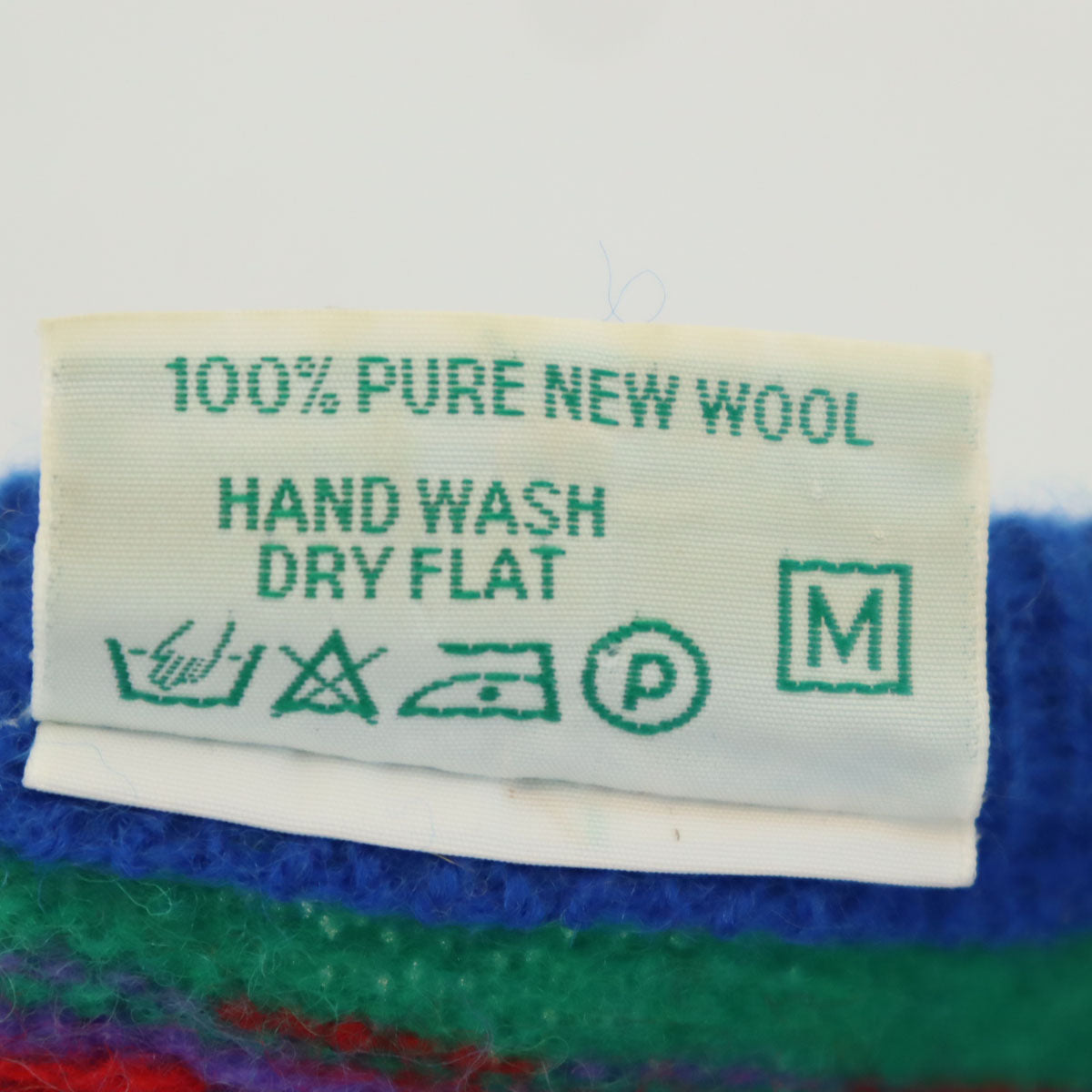 Zie Zae DESIGNER KNITWEAR 90s オールド 3D 長袖 セーター M ブルー系 ニット メンズ