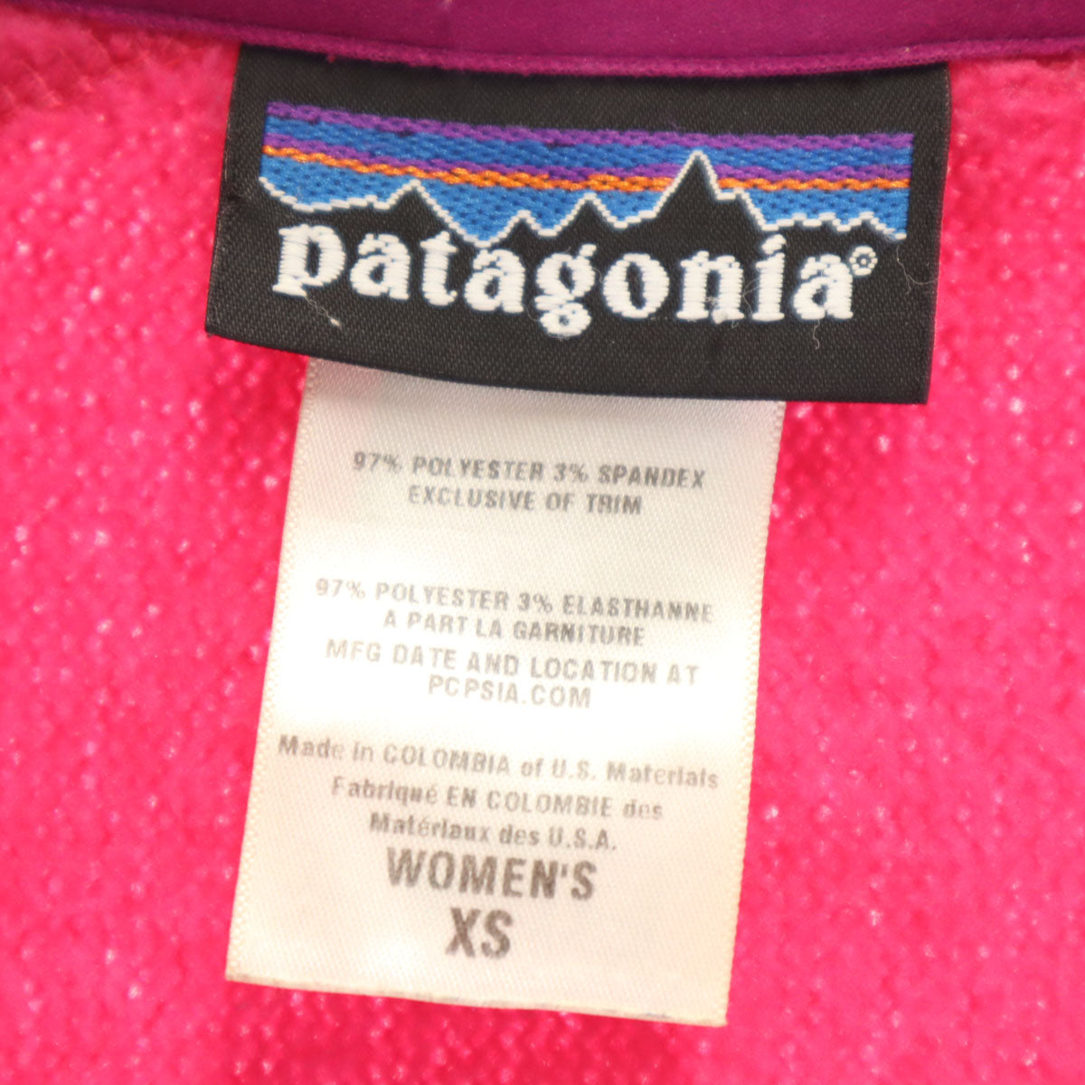patagonia パタゴニア フリースジャケット XS ピンク 25146 レディース