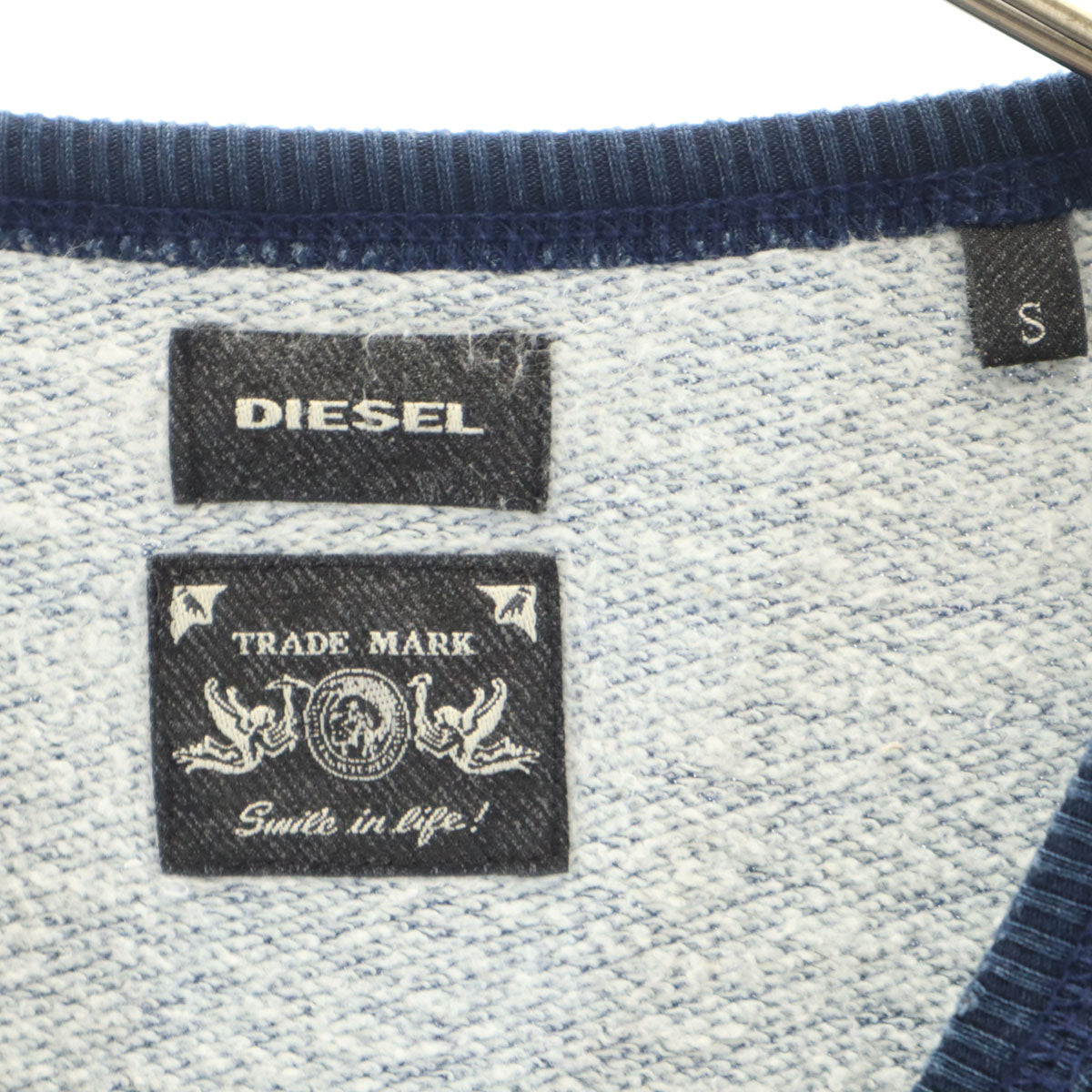DIESEL ディーゼル 長袖 スウェット S ネイビー メンズ