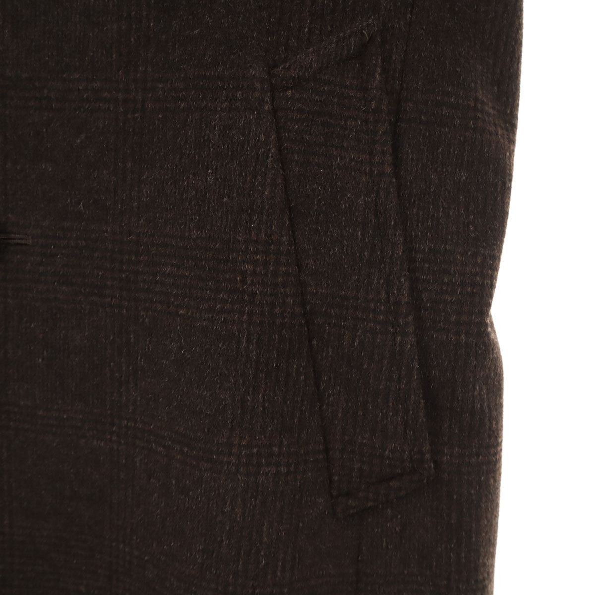 BLACK LABEL CRESTBRIDGE ブラックレーベルクレストブリッジ チェック柄 ウールコート L ブラウン メンズ