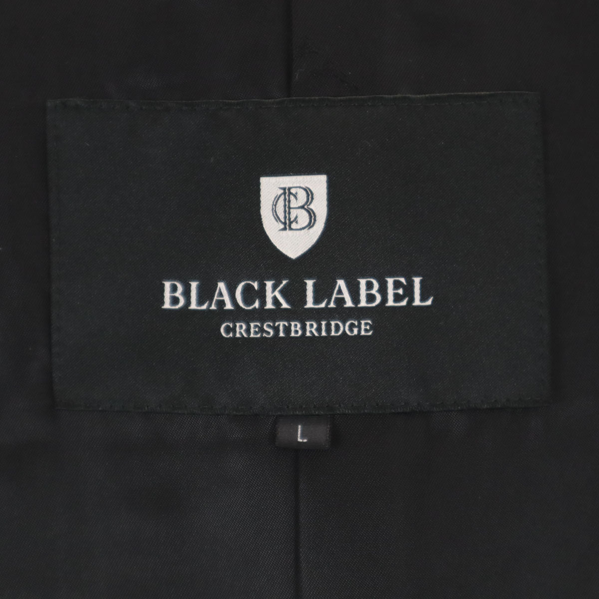 BLACK LABEL CRESTBRIDGE ブラックレーベルクレストブリッジ チェック柄 ウールコート L ブラウン メンズ