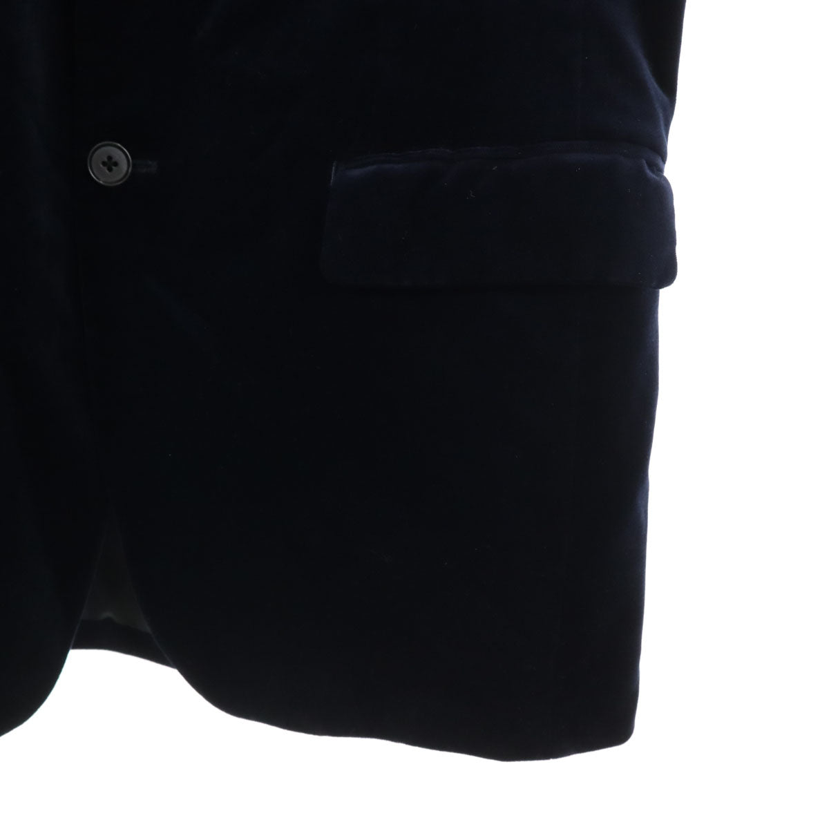 23ku HOMME 23区オム ベロア テーラードジャケット 48 ネイビー メンズ