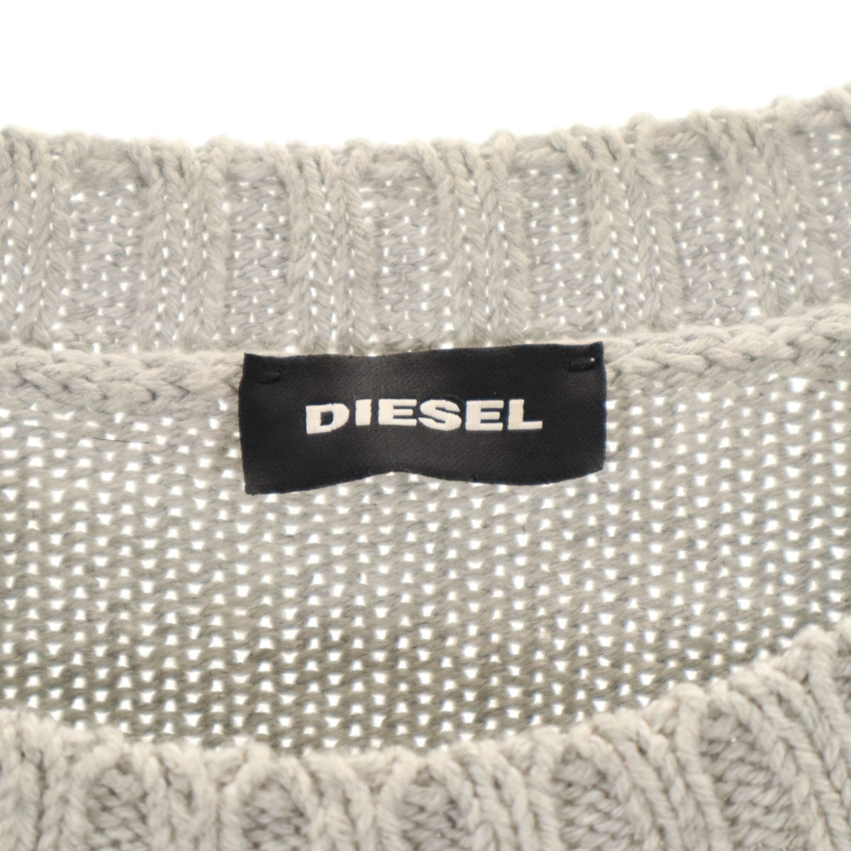 DIESEL ディーゼル 長袖 セーター M グレー ニット メンズ