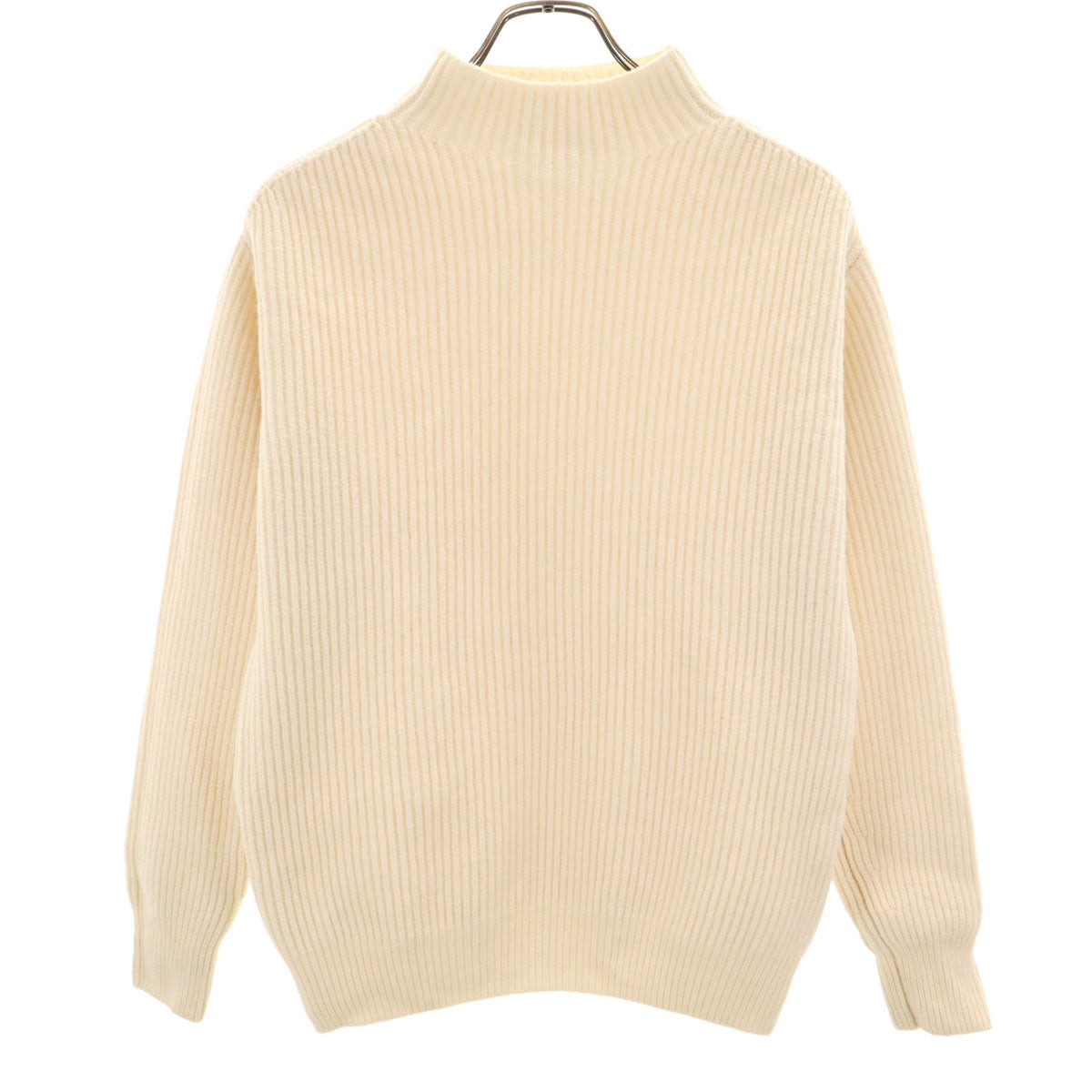 美品 TOMORROWLAND tricot トゥモローランドトリコ 長袖 モックネック セーター S アイボリー ニット レディース