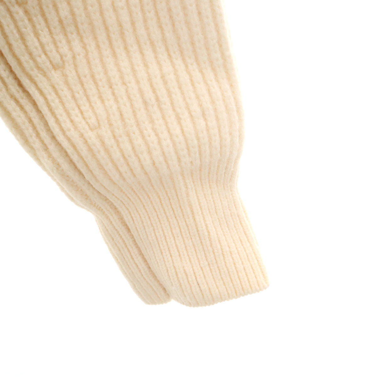 美品 TOMORROWLAND tricot トゥモローランドトリコ 長袖 モックネック セーター S アイボリー ニット レディース