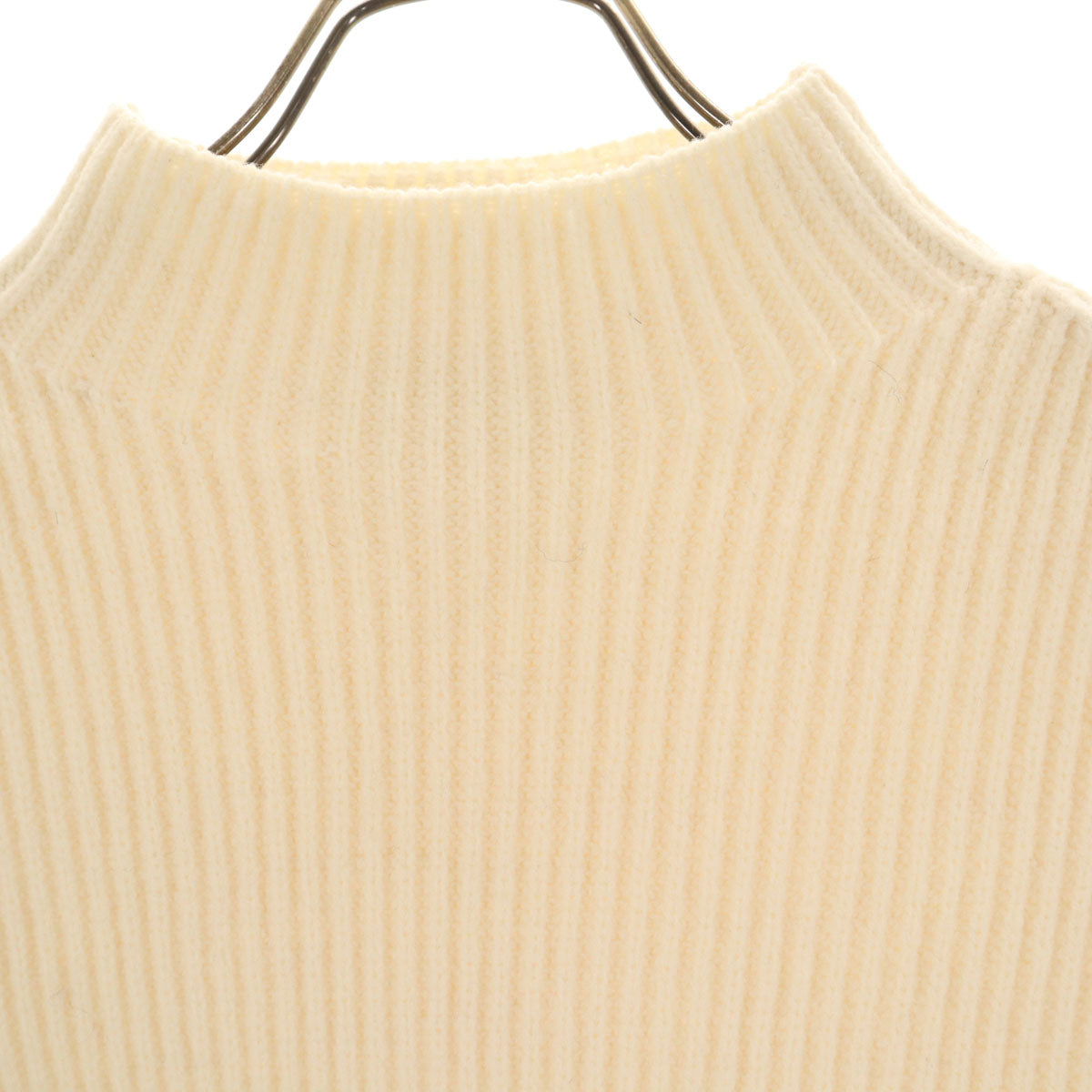 美品 TOMORROWLAND tricot トゥモローランドトリコ 長袖 モックネック セーター S アイボリー ニット レディース