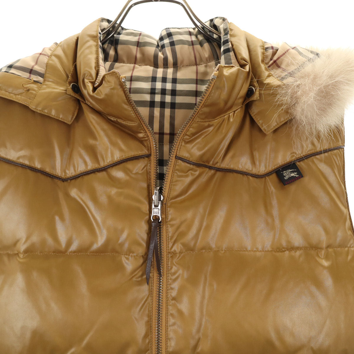 BURBERRY LONDON バーバリーロンドン ダウンベスト 160 マスタード リバーシブル 三陽商会 キッズ