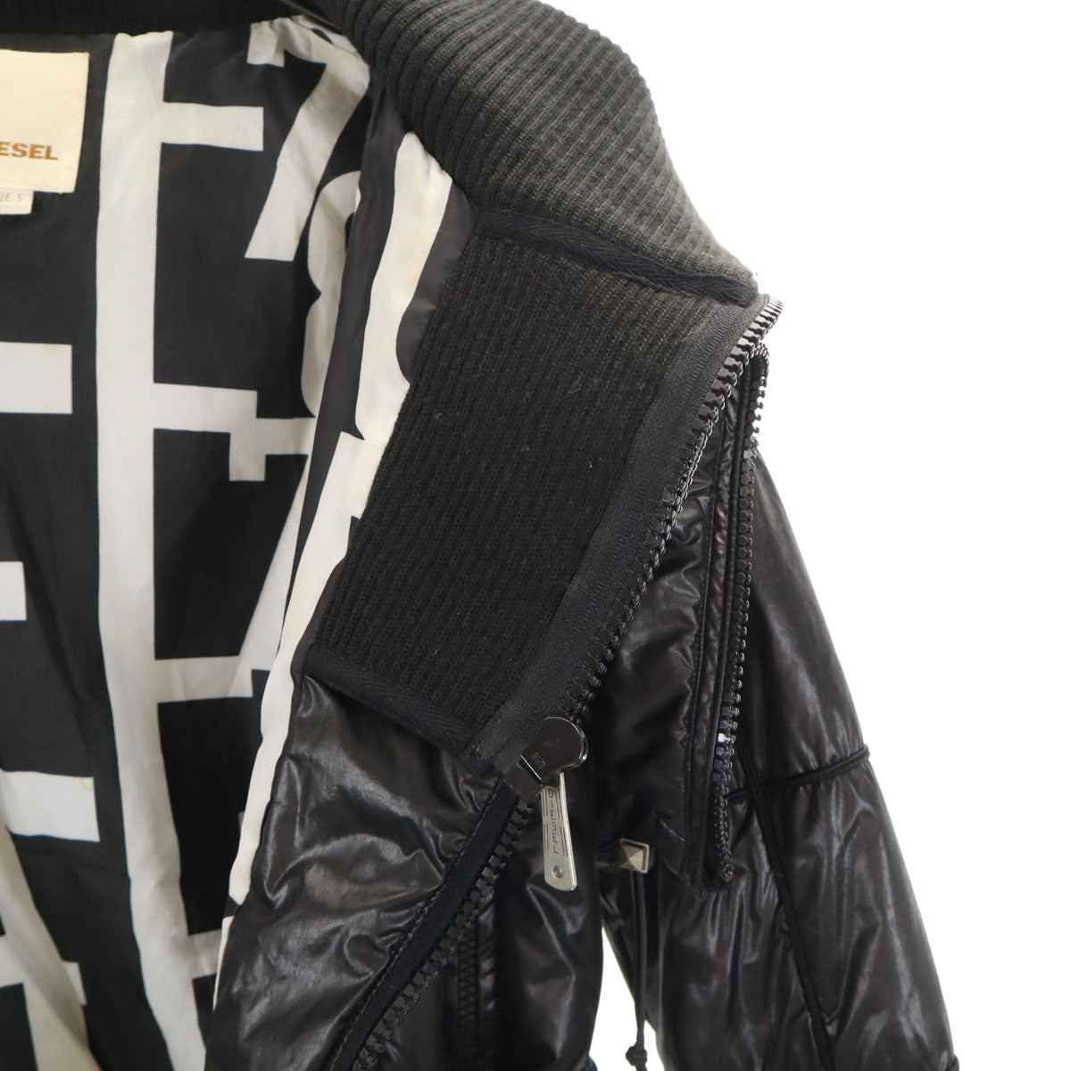 DIESEL ディーゼル 中綿ジャケット S ブラック レディース