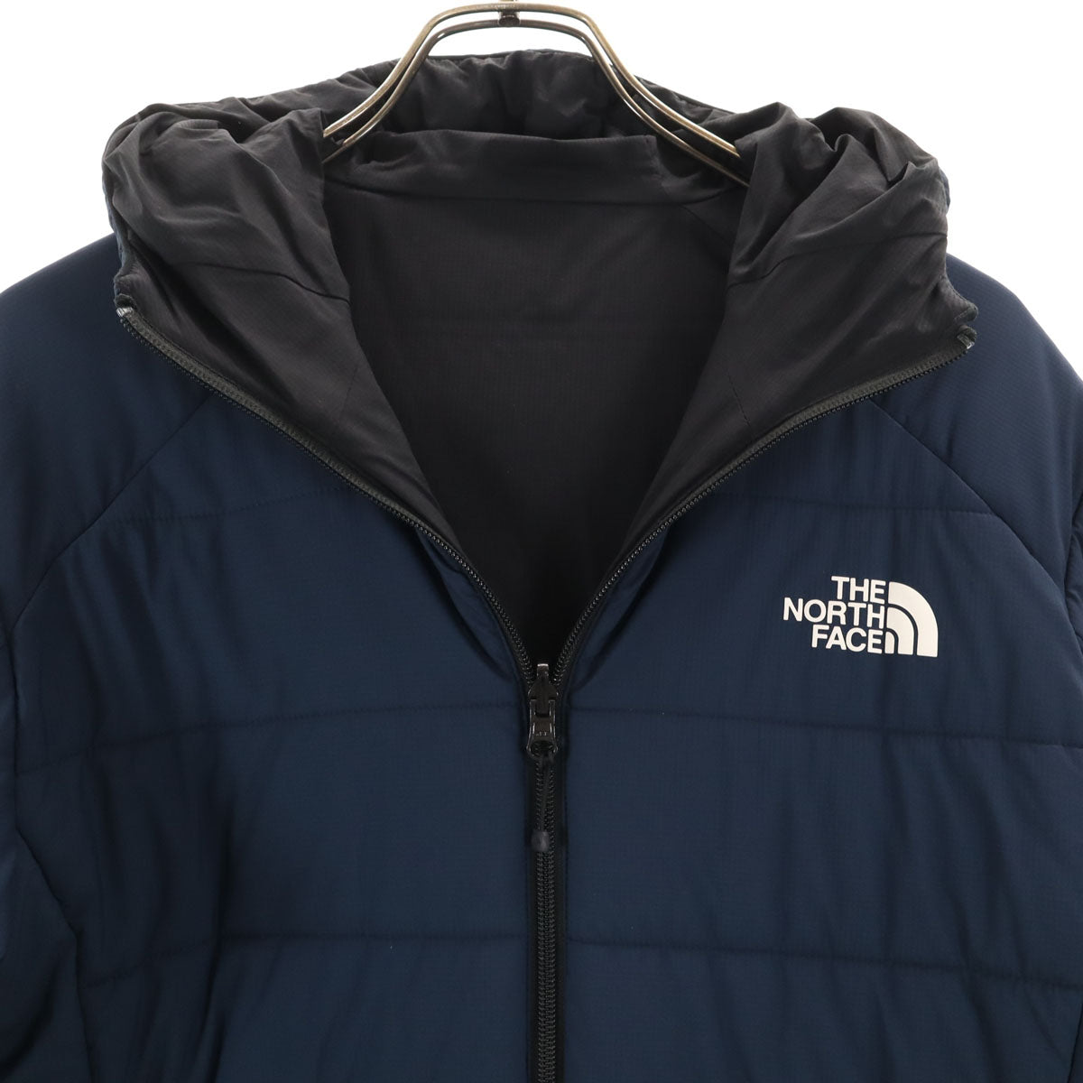 THE NORTH FACE ザノースフェイス エニータイムインサレーテッドフーディ 中綿ジャケット M ネイビー リバーシブル アウトドア NY81979 メンズ