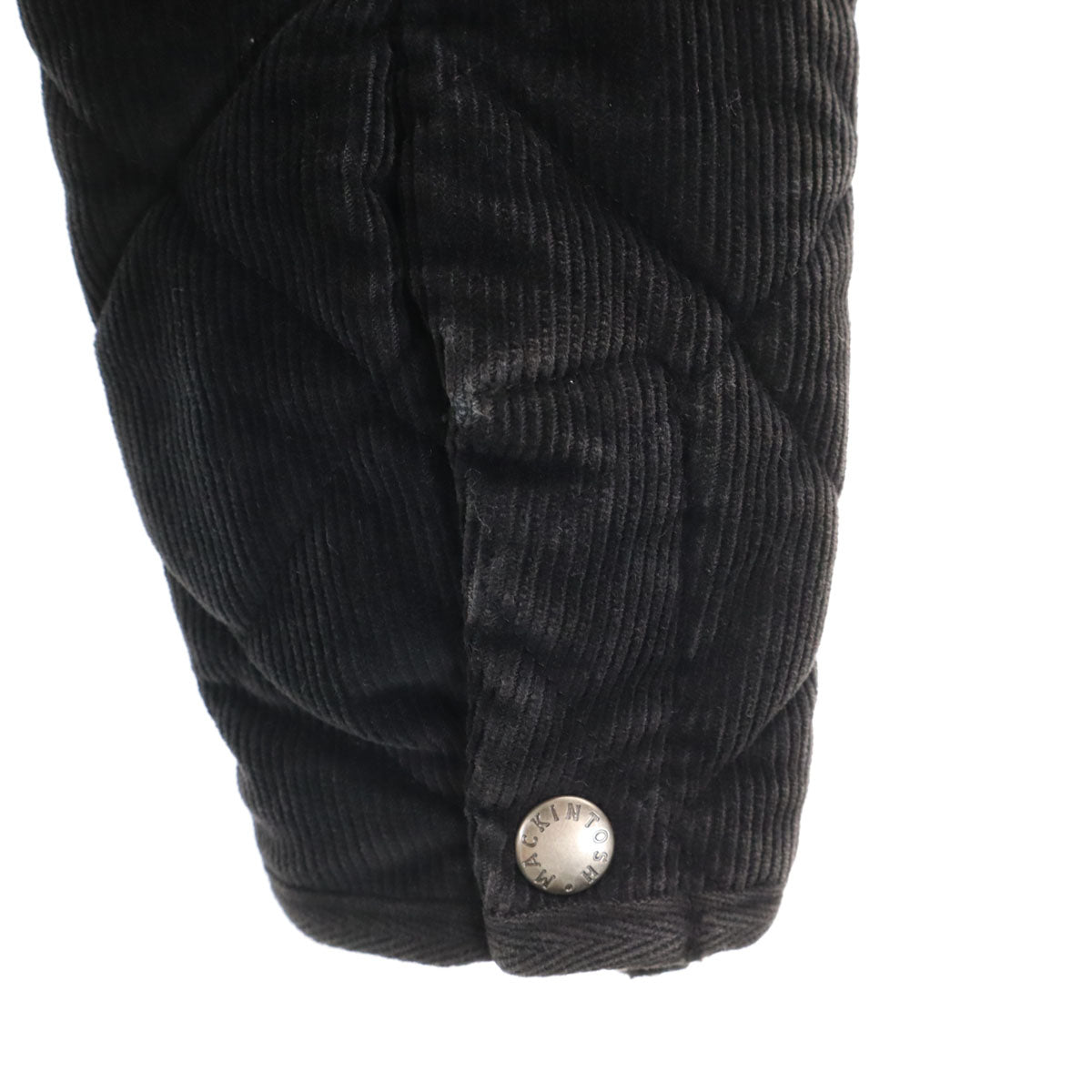 Mackintosh マッキントッシュ SHIPS シップス 別注 イギリス製 コーデュロイ キルティングジャケット S ブラック レディース