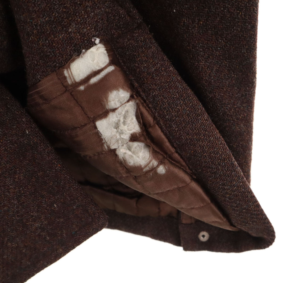 Paul Smith JEANS ポールスミスジーンズ スタジャン L ブラウン系 ハリスツイード 袖レザー メンズ