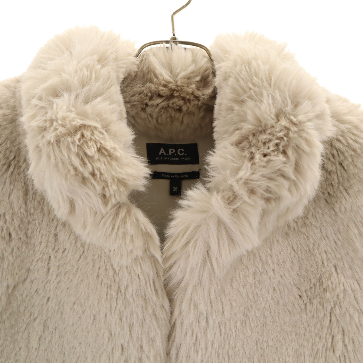 A.P.C. アーペーセー ファーベスト 36 ベージュ系 レディース