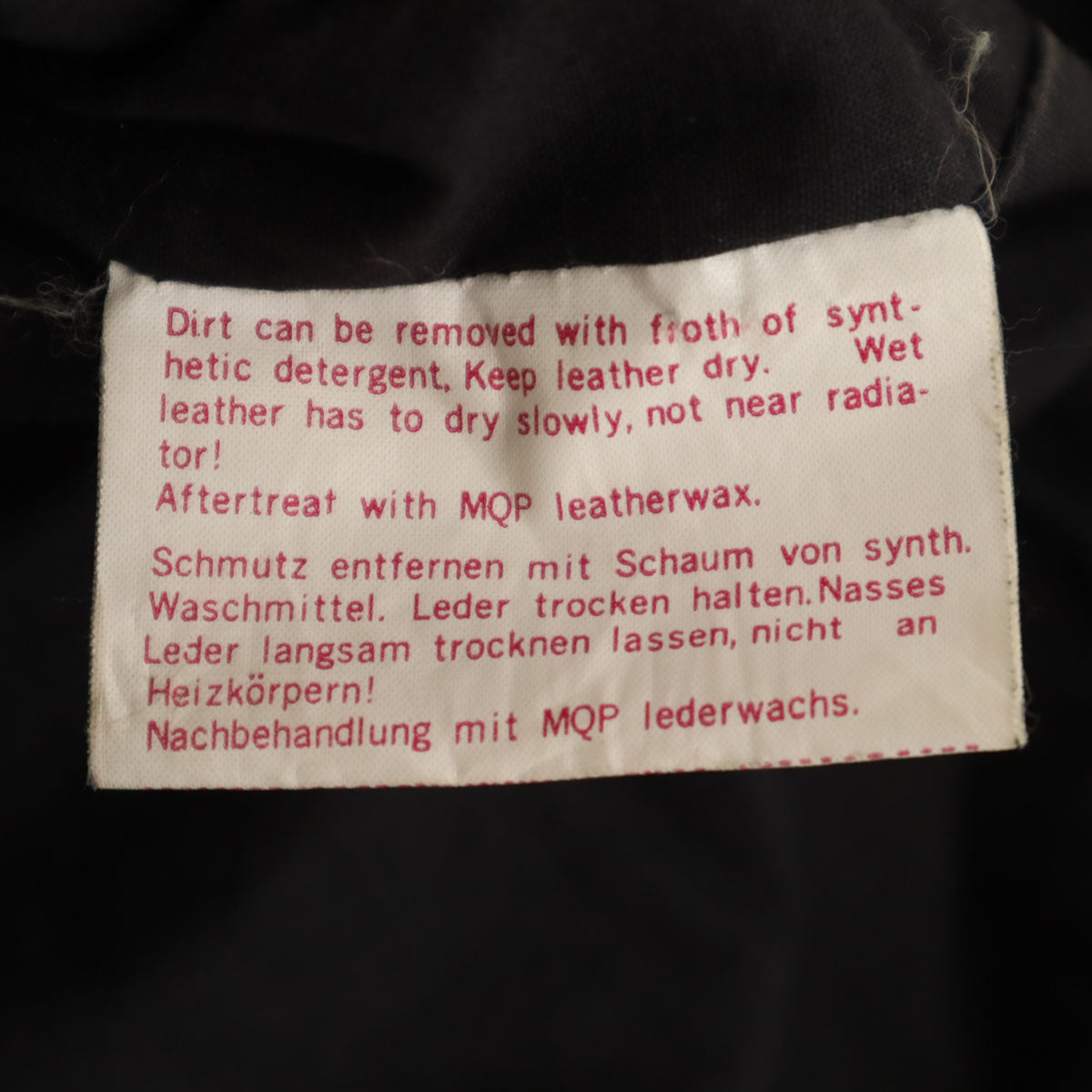 MQP レザー ライダースジャケット 40 ブラック メンズ