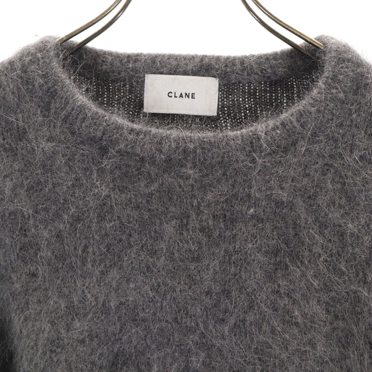 CLANE クラネ アンゴラブレンド 長袖 セーター 2 グレー ニット レディース