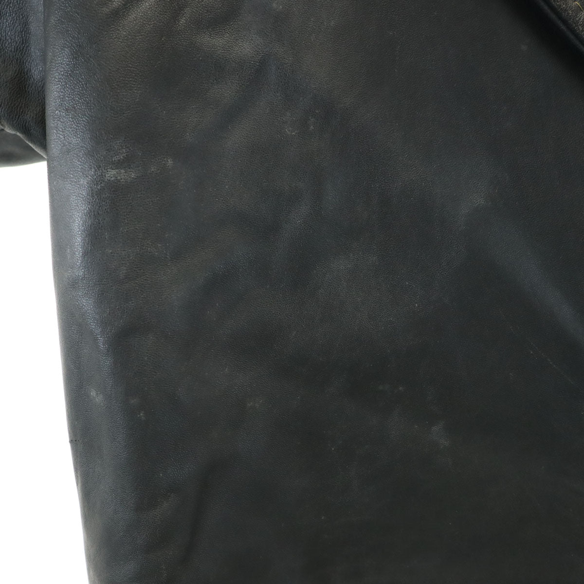 MARQUIS マーキス レザージャケット 6 チャコールブラック レディース