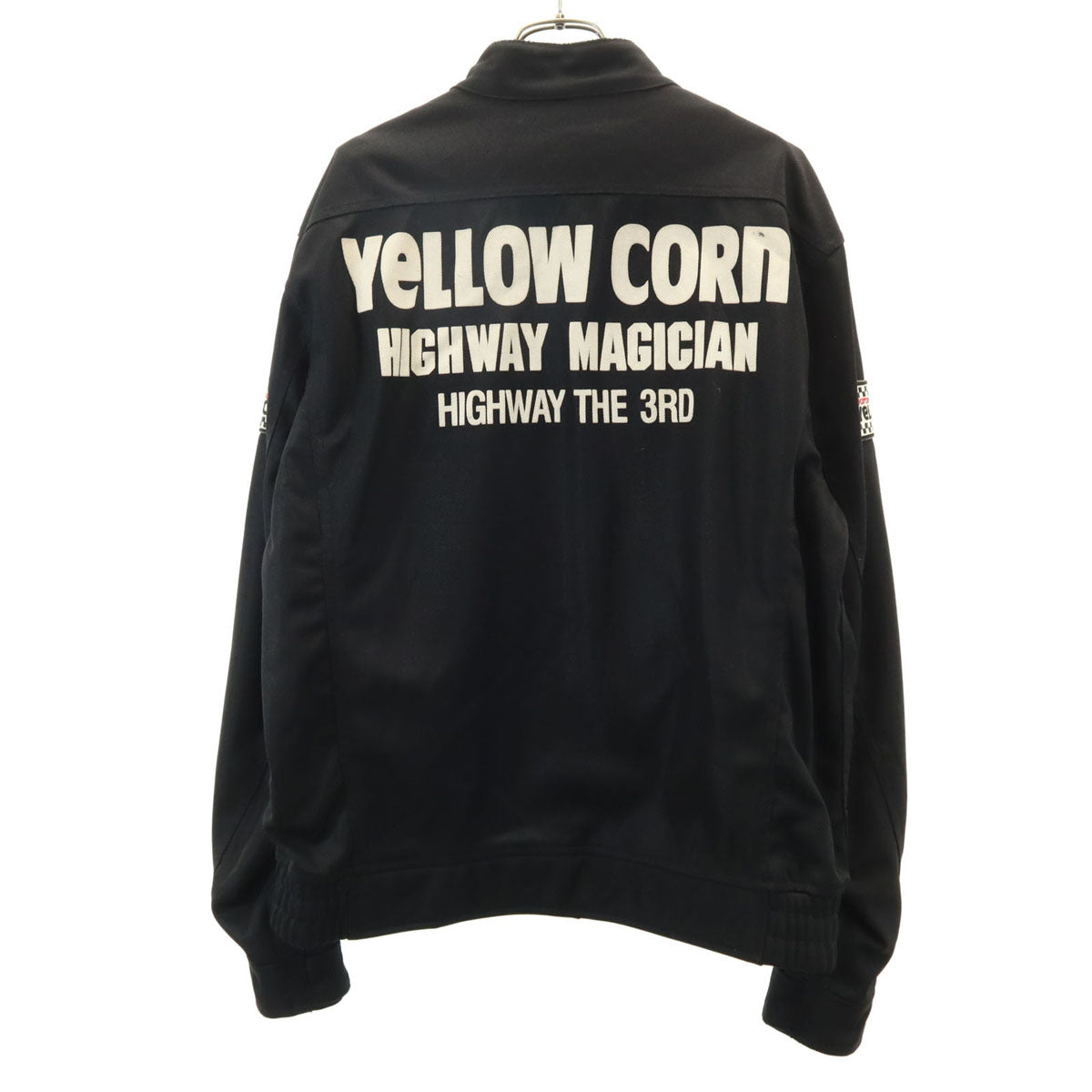 YELLOW CORN イエローコーン バイク メッシュ ジャケット LL ブラック モーターサイクル メンズ