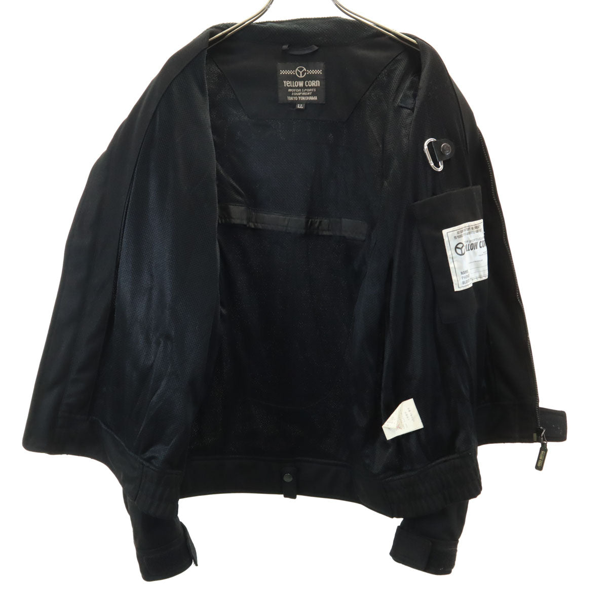 YELLOW CORN イエローコーン バイク メッシュ ジャケット LL ブラック モーターサイクル メンズ