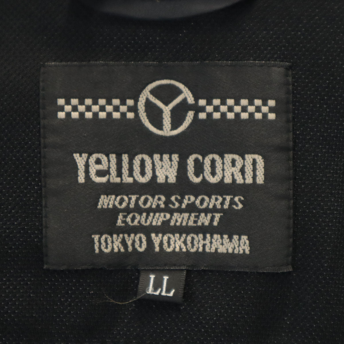 YELLOW CORN イエローコーン バイク メッシュ ジャケット LL ブラック モーターサイクル メンズ