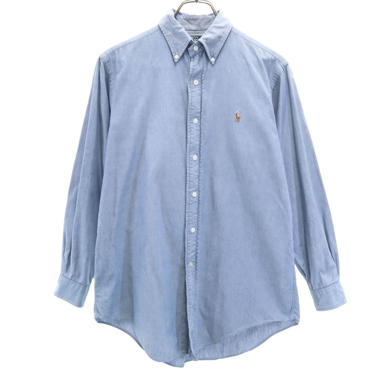 Polo by Ralph Lauren ポロバイラルフローレン 長袖 ボタンダウンシャツ M ブルーグレー メンズ