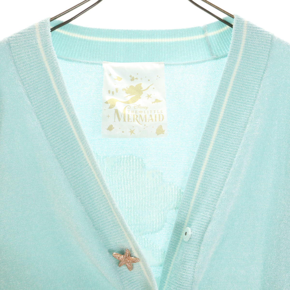 SNIDEL HOME スナイデル ホーム Disney ディズニー コラボ 長袖 ルームウェア 上下 セットアップ F ブルー系 リトルマーメイド ふわもこ 3点セット レディース