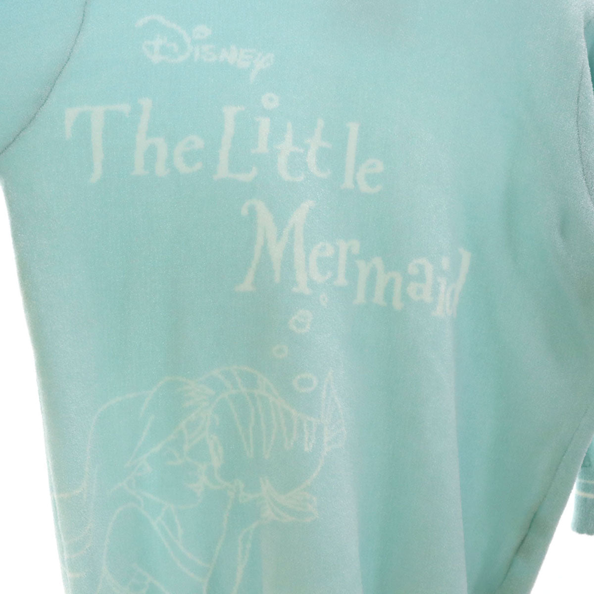 SNIDEL HOME スナイデル ホーム Disney ディズニー コラボ 長袖 ルームウェア 上下 セットアップ F ブルー系 リトルマーメイド ふわもこ 3点セット レディース