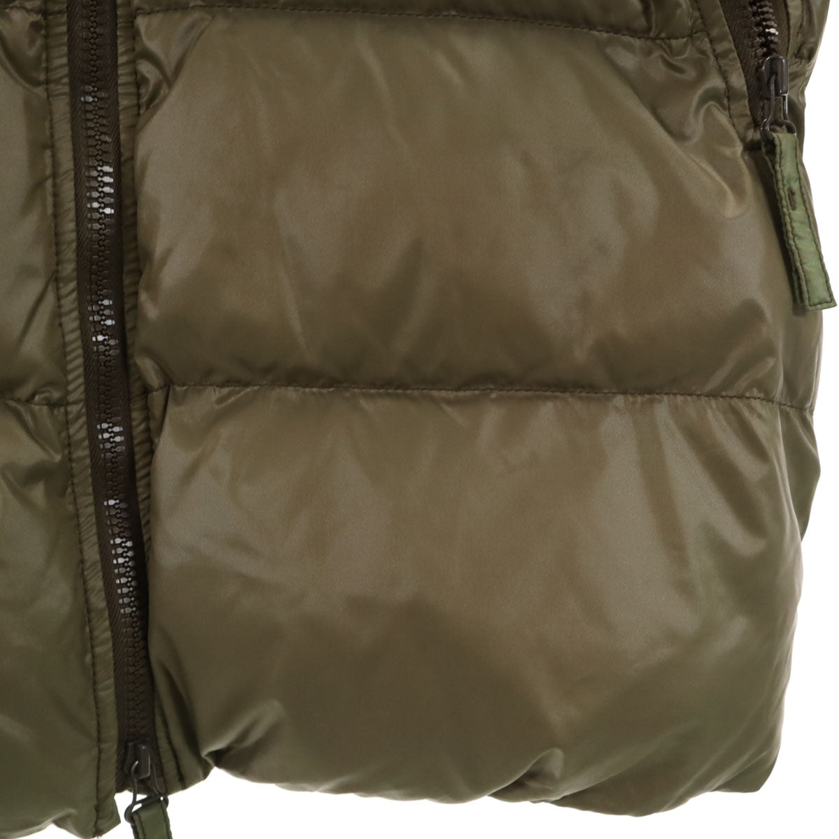 DUVETICA デュベティカ kappa ダウンコート 42 オリーブ系 ラクーンファー付き レディース