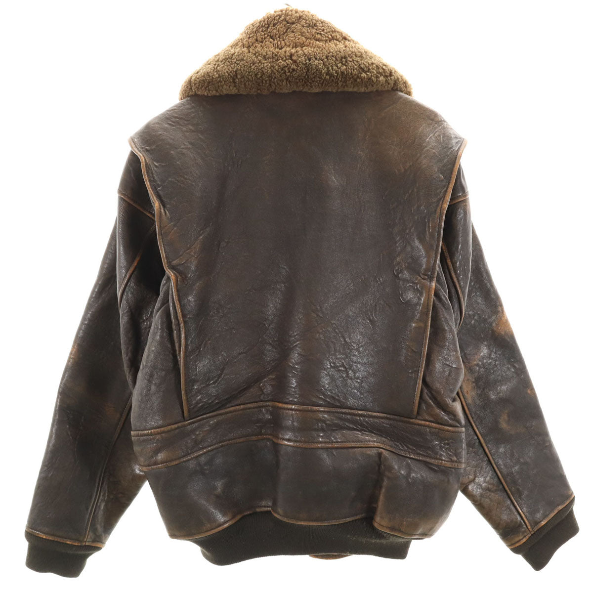 AVIREX アヴィレックス 90s オールド G-1 レザー フライトジャケット XS ブラウン メンズ