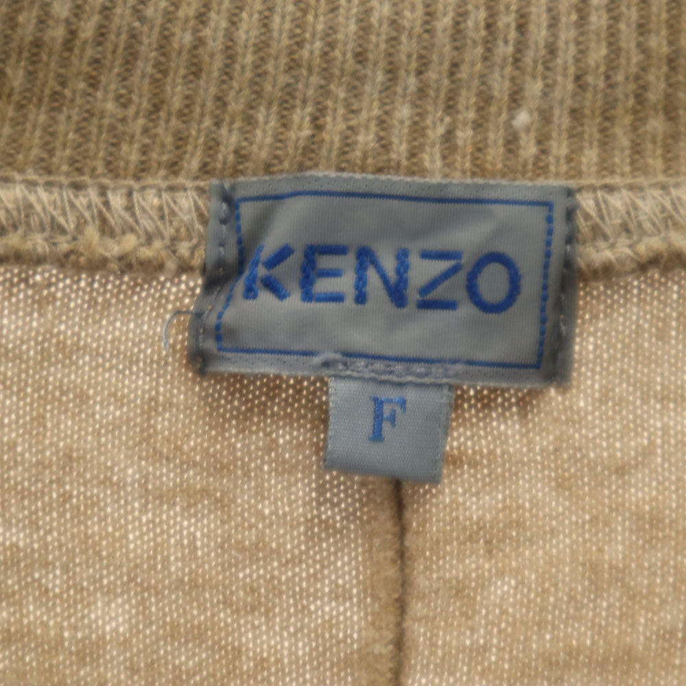 KENZO ケンゾー 90s オールド 日本製 長袖 トレーナー free ベージュ レディース