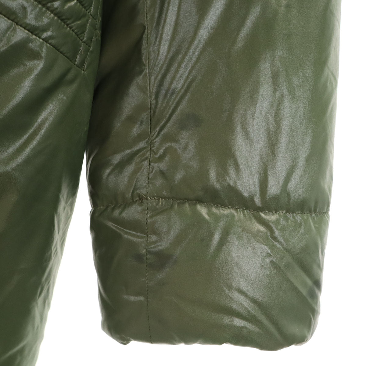 HUNTING WORLD ハンティングワールド ダウンジャケット 50 カーキ ラクーンファー付き メンズ