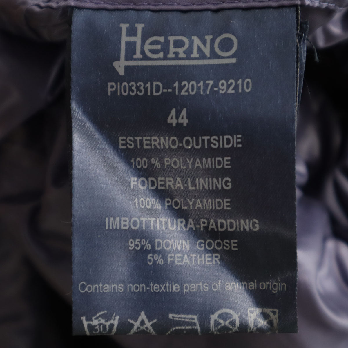 Herno ヘルノ ダウンコート 44 パープル レディース