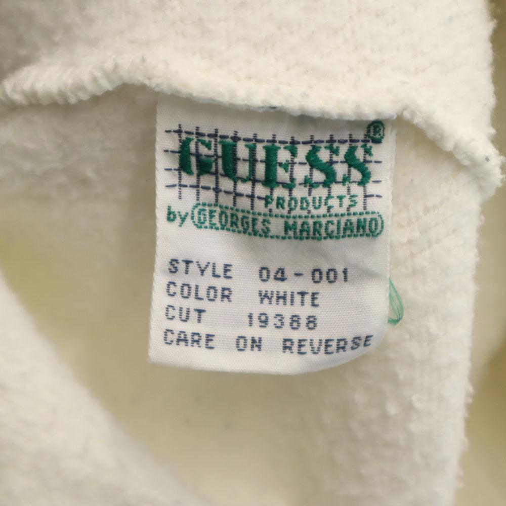 Guess ゲス 90s オールド 長袖 トレーナー L ホワイト 裏起毛 メンズ