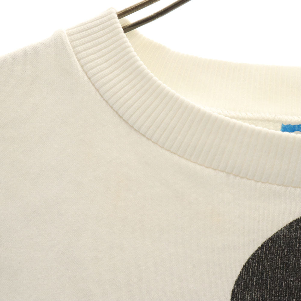 Disney ディズニー 90s オールド USA製 両面プリント 長袖 トレーナー S ホワイト 裏起毛 メンズ