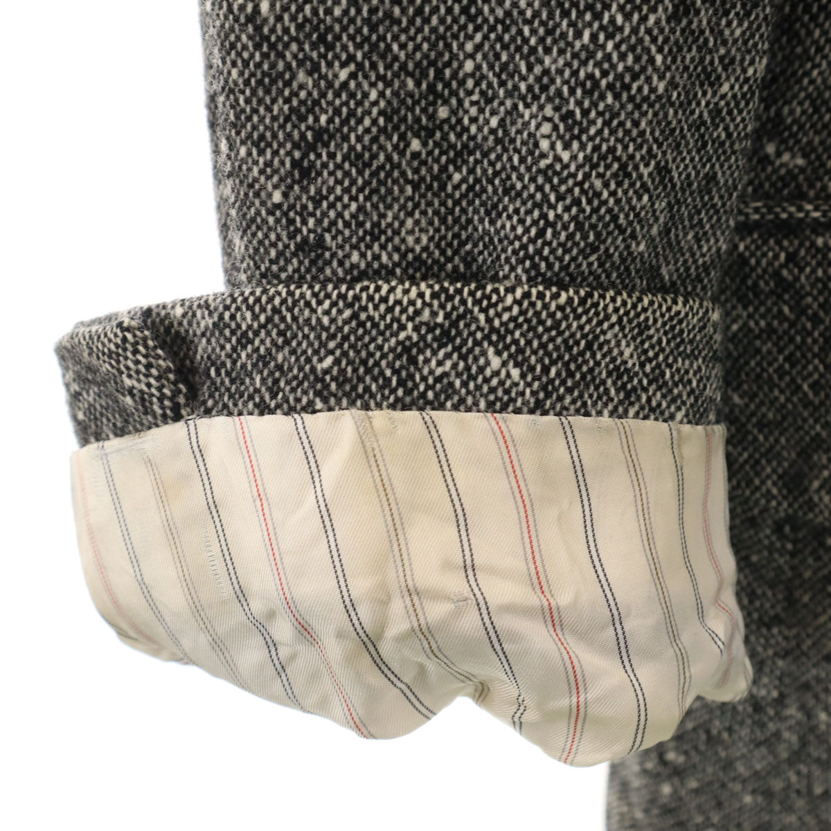 Burberrys バーバリーズ 90s 日本製 オールド ツイード テーラードジャケット AB5 ブラック系 三陽商会 メンズ