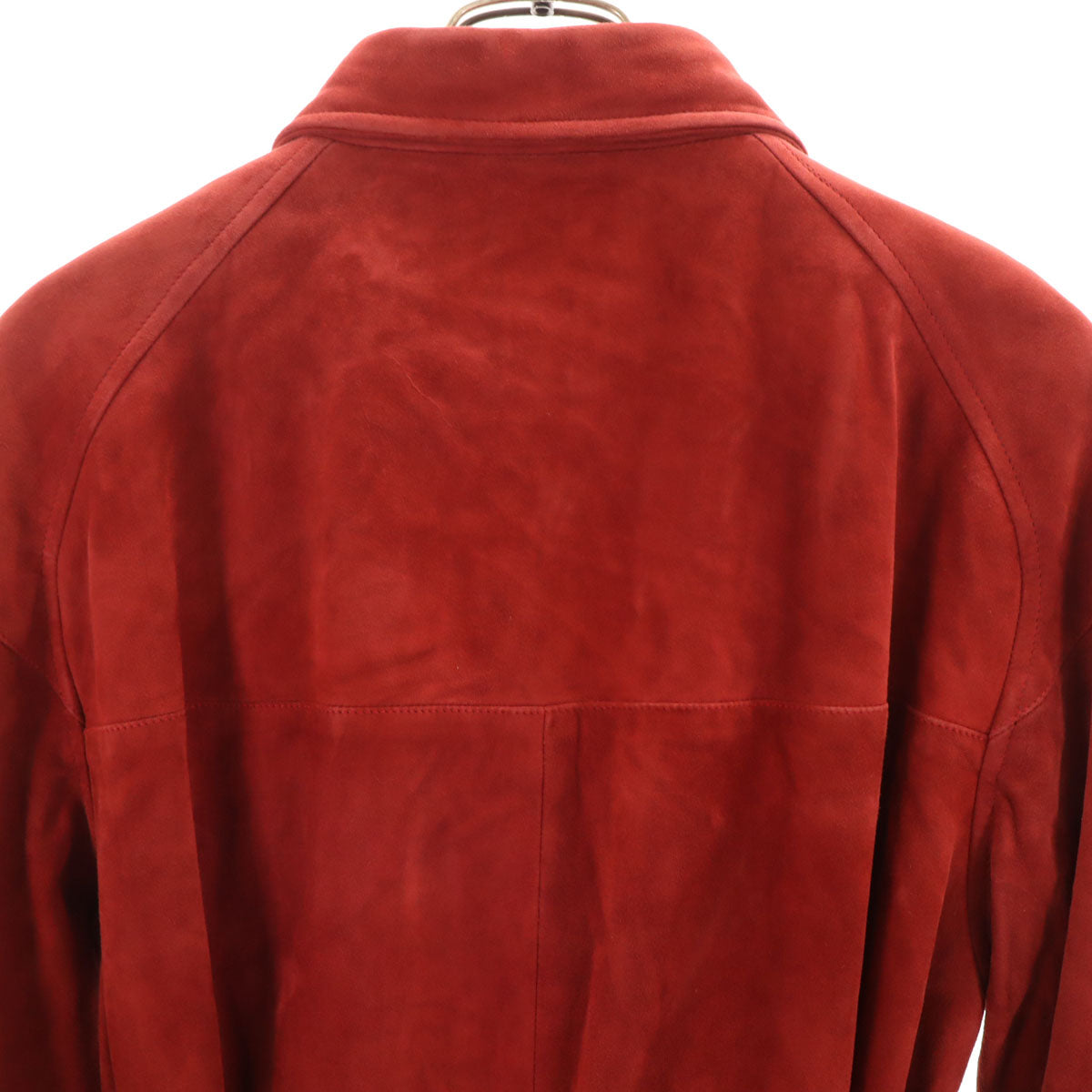 Herno ヘルノ イタリア製 レザーコート 44 レッド系 レディース