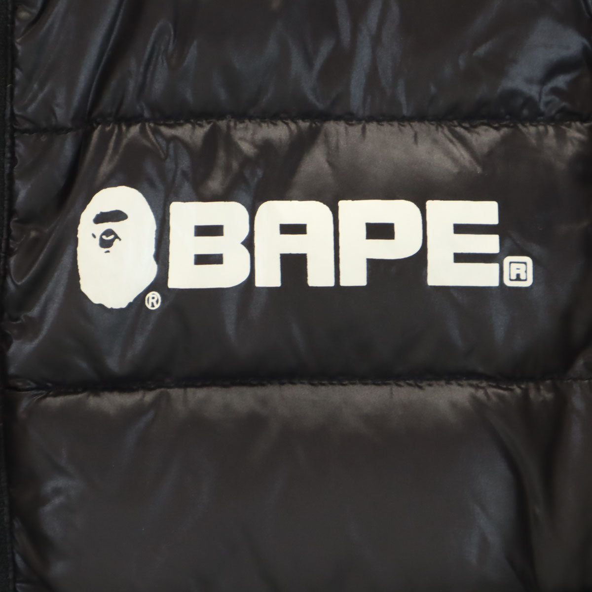 BAPE KIDS ベイプキッズ ダウンジャケット 100 ブラック アベイシングエイプ キッズ