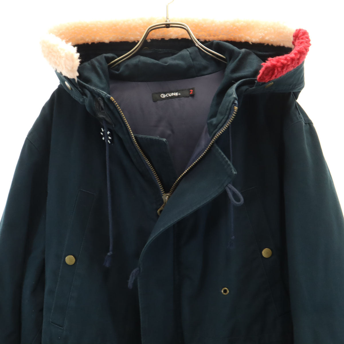 CUNE キューン モッズコート 2 深緑 中綿 メンズ