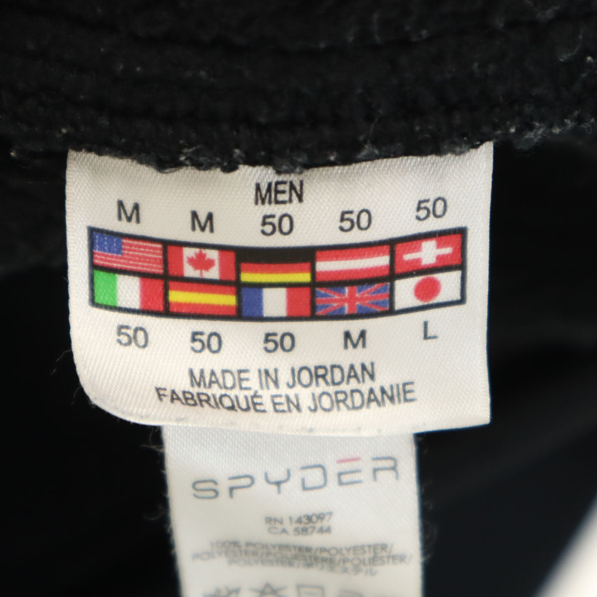 SPYDER スパイダー フォアモスト コア セーター ジャケット M/L ブラック メンズ