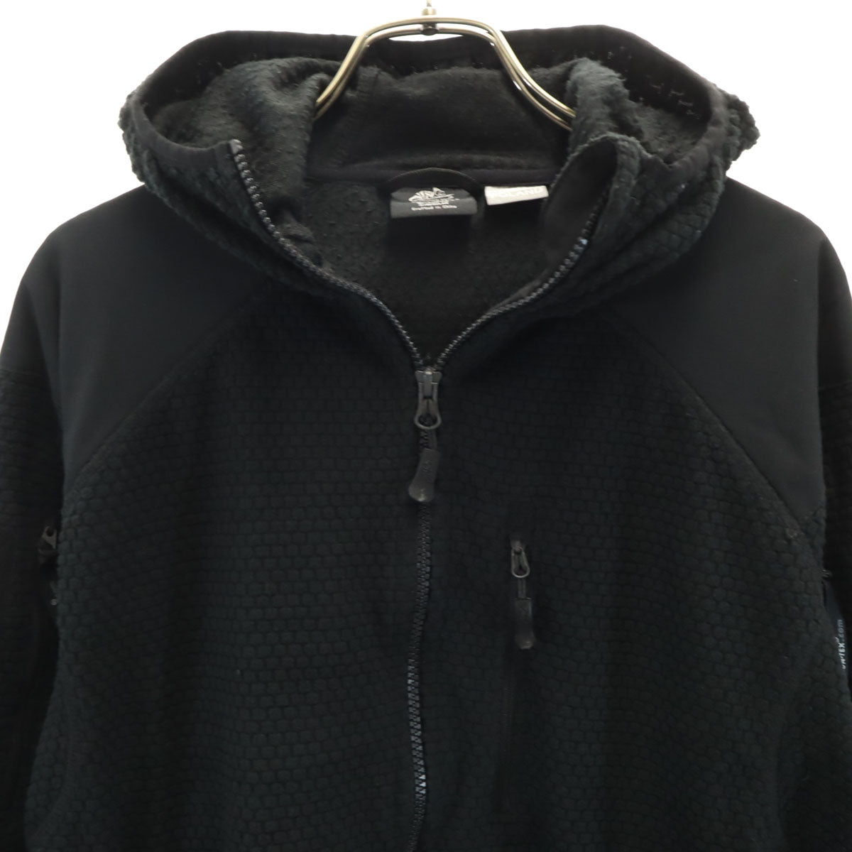 HELIKON-TEX ヘリコンテックス アルファ フーディー ジャケット S ブラック グリッド フリース タクティカル メンズ