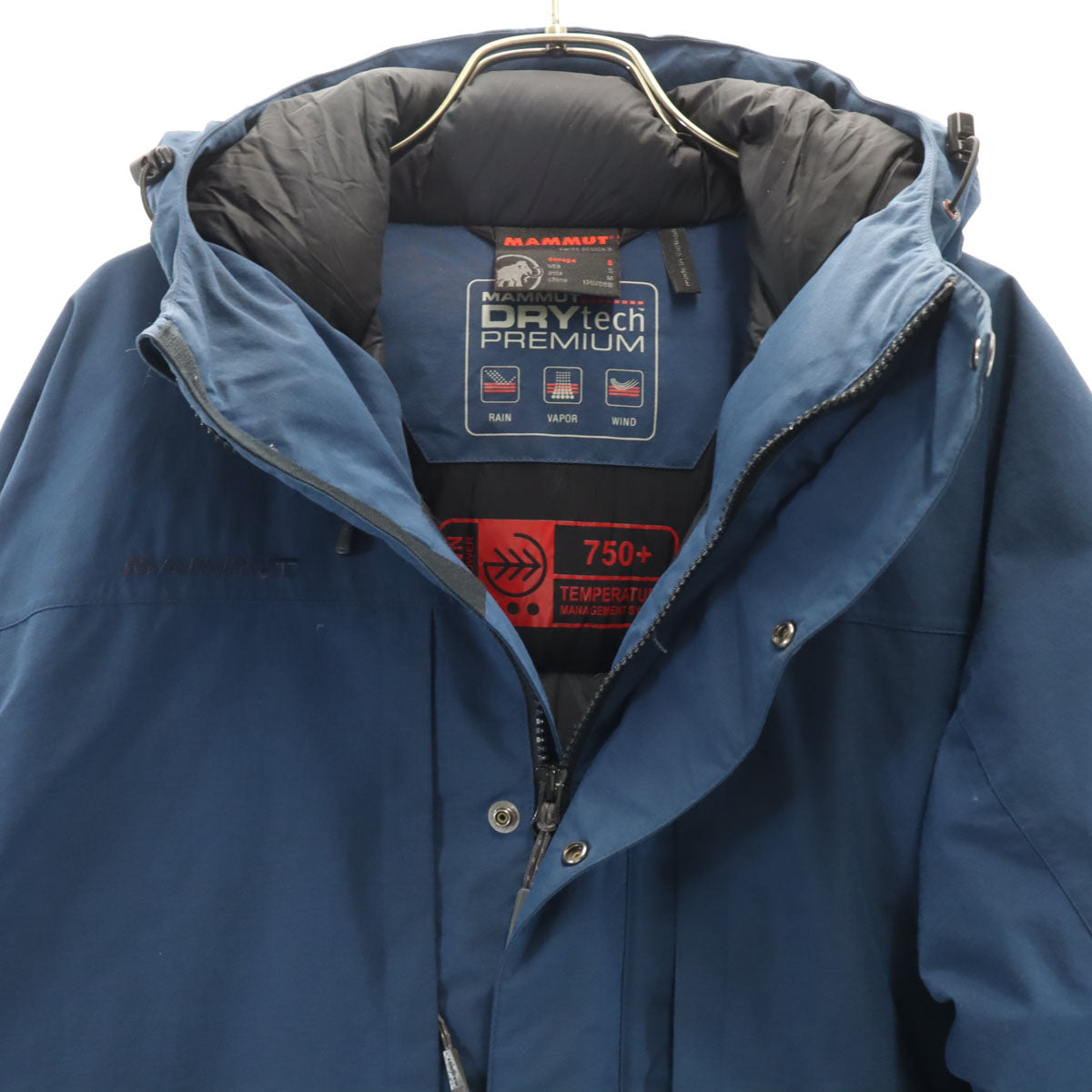 Mammut マムート DRYtech ダウンジャケット M ネイビー アウトドア メンズ