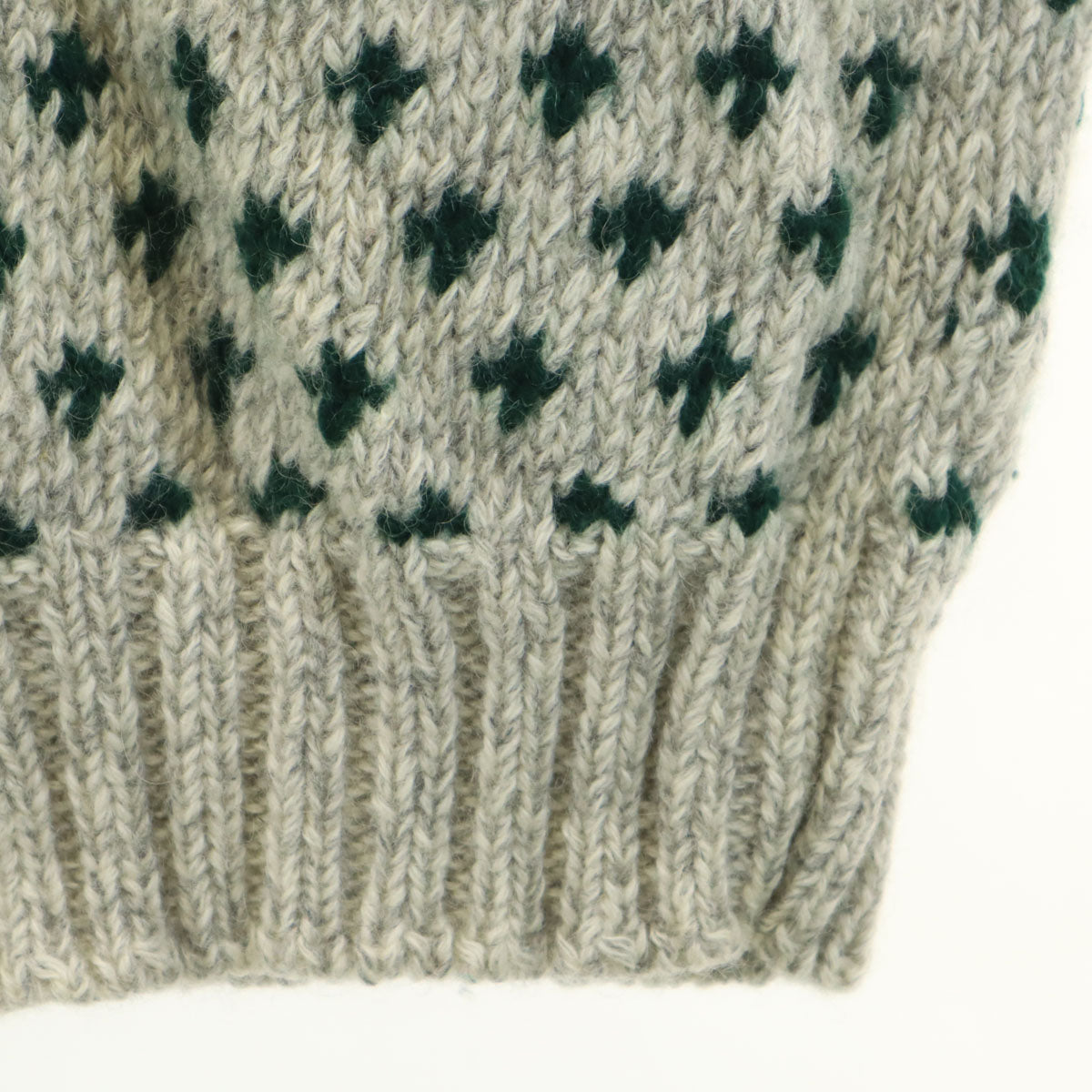 Polo by Ralph Lauren ポロバイラルフローレン 90s ハンドニット オールド ノルディック柄 長袖 セーター L グレー ニット アニマル トナカイ メンズ