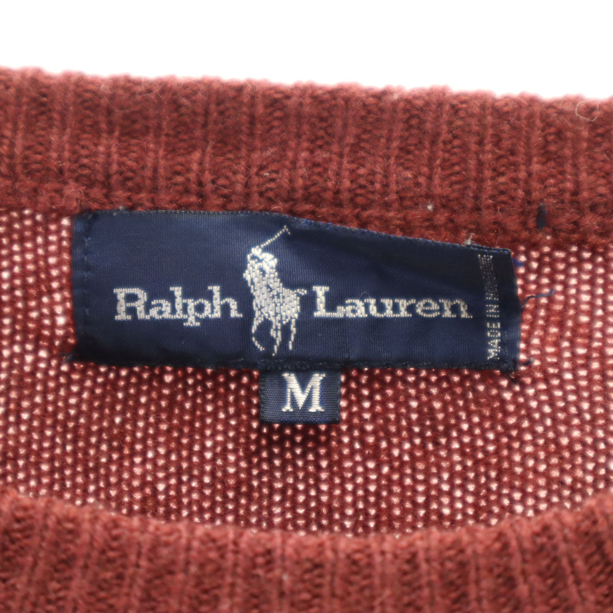 RALPH LAUREN ラルフローレン 長袖 セーター M ワインレッド ニット レディース
